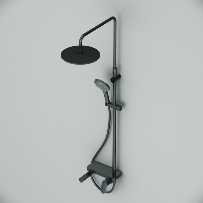 Душевая стойка AM.PM Like F0780722 черная - 4