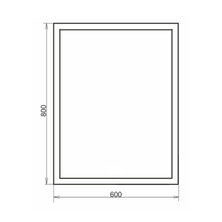 Зеркало Comforty Гиацинт 60 с подсветкой 00-00005262 - 1