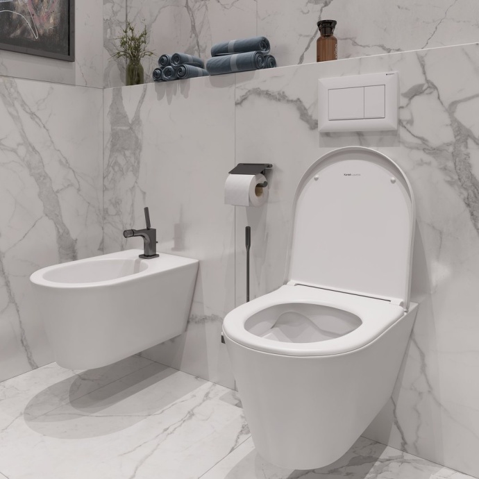 Кнопка смыва Geberit Sigma 30 белая, матовый лак 115.883.01.1 - 1