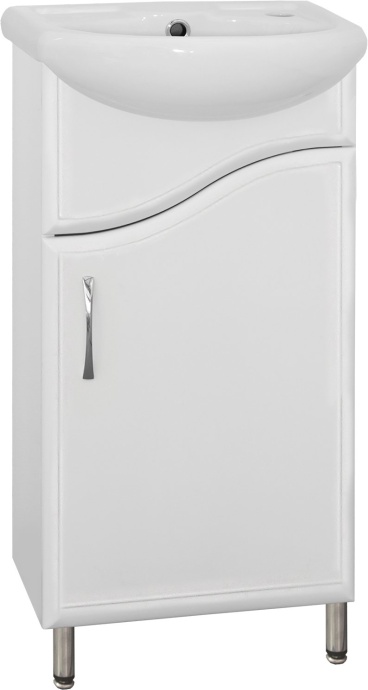 Тумба с раковиной Style Line Эко Волна №2 40 белая - 5