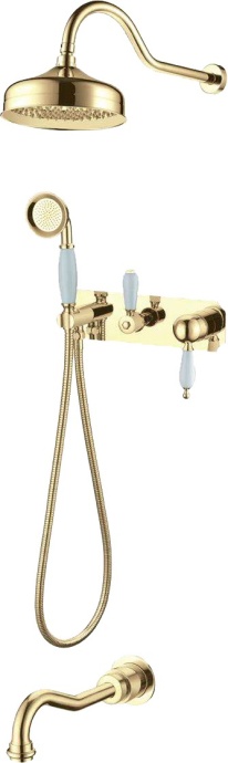 Душевой комплект Boheme Tradizionale Oro 288 С ВНУТРЕННЕЙ ЧАСТЬЮ - 0