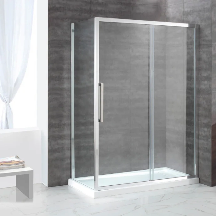 Душевой уголок Cezares Lux soft 120х100 хром стекло прозрачное LUX-SOFT-W-AH-1-120/100-C-Cr-IV - 0