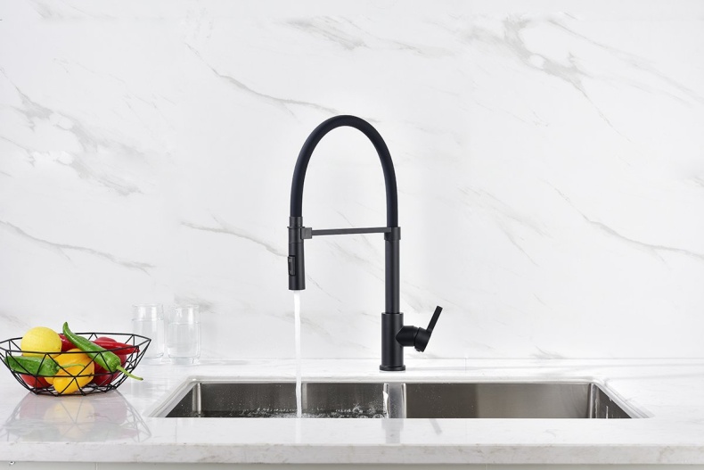 Смеситель для кухни Paulmark Halt темно - серый матовый Ha214021-401 - 1