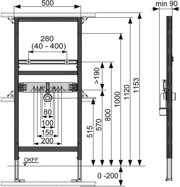 Система инсталляции для раковин TECE TECEprofil 9310000 - 3