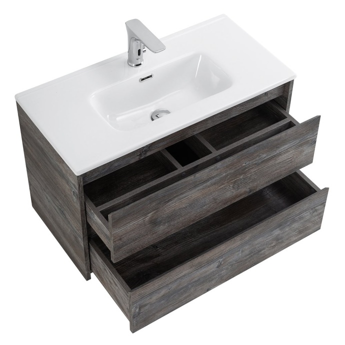 Тумба под раковину BelBagno Kraft 39 80 темное дерево KRAFT 39-800/390-2C-SO-PP - 5