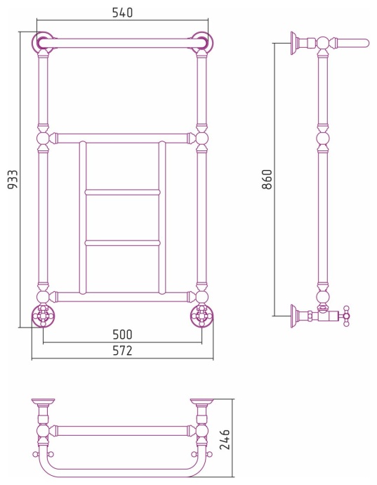 Полотенцесушитель водяной ДР 