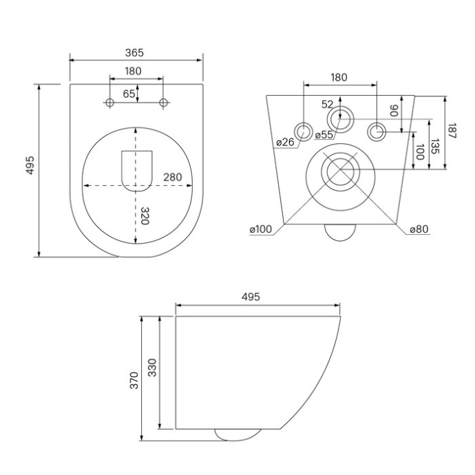 Подвесной унитаз BLAR3BMi25 - 6