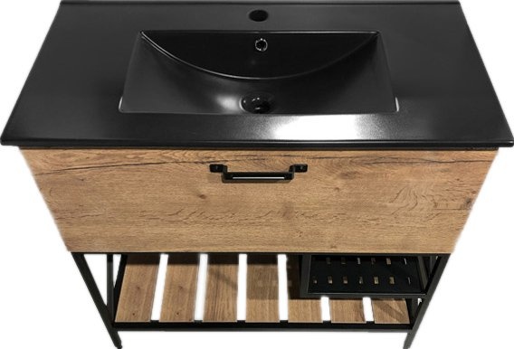 Тумба с раковиной Comforty Бредфорд 75 дуб темный 00004149064 - 6