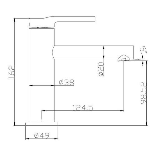 Смеситель для раковины BelBagno Etna сатин  ETN-LVM-IN - 1