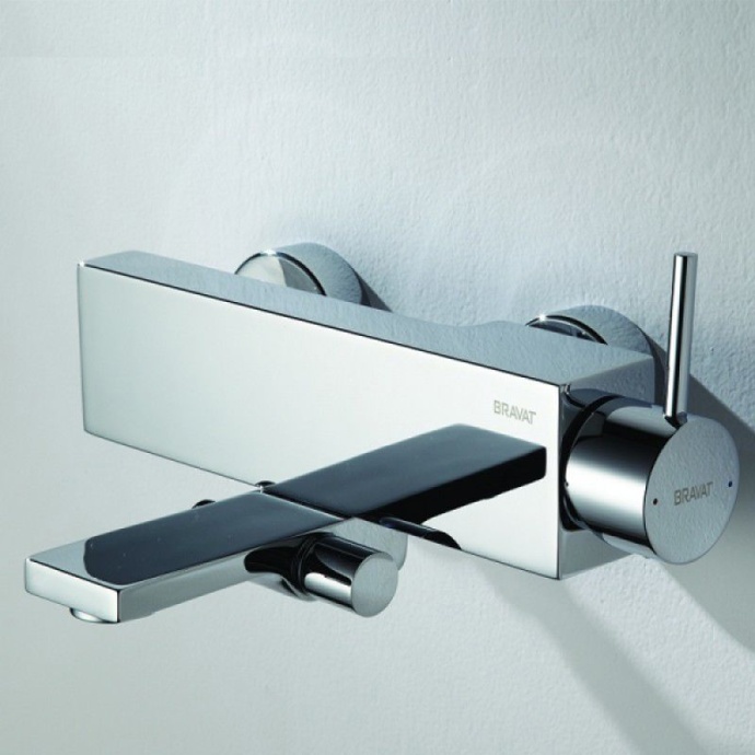 F66061C-01A-ENG Смеситель для ванны и душа Bravat Arc, хром (267941) - 1