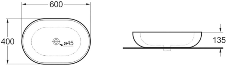 Раковина Vincea VBS-113 белая - 1