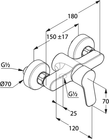 Душевой комплект Kludi Pure&Easy 378450565 - 5