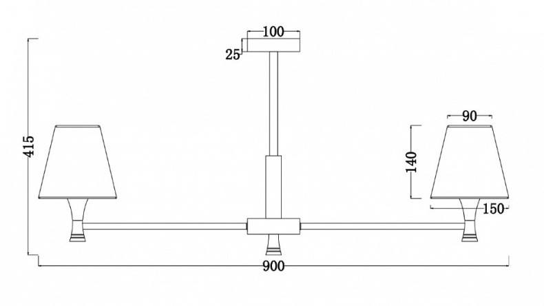Потолочная люстра Freya Perfetto FR5098PL-08BBS - 1