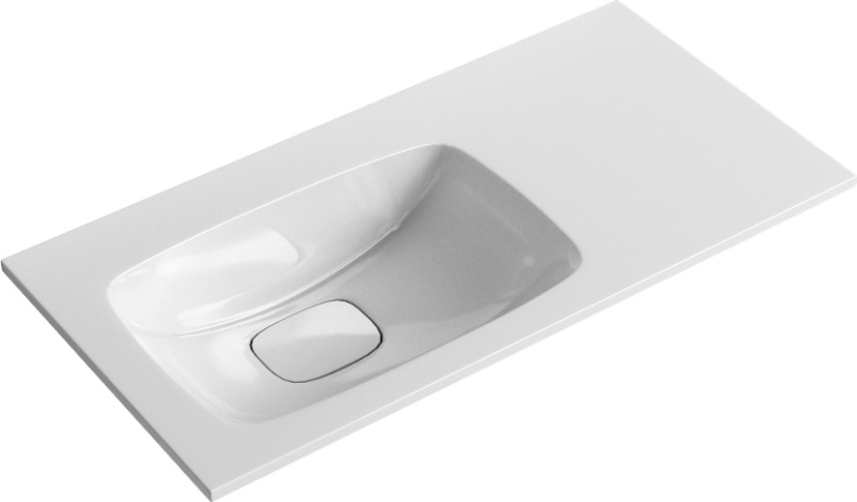 Тумба с раковиной Aqwella 5 stars Malaga 90 L белая - 5