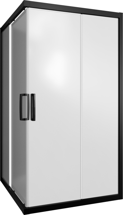 Душевой уголок STWORKI Дублин DE019SC120120200 120x120 см профиль черный матовый, стекло матовое 3GW110TTKK000 - 4