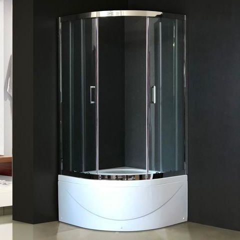 Душевой уголок Royal Bath ВК 90х90 с поддоном профиль хром стекло прозрачное RB90BK-T-CH - 0
