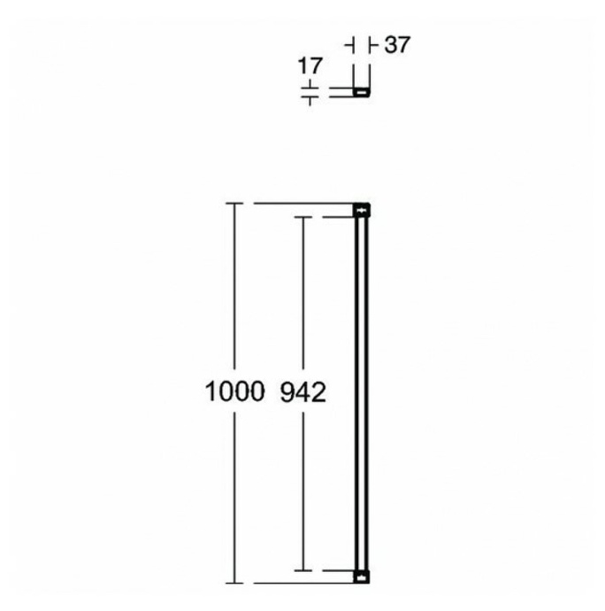 Кронштейн для душевого ограждения Ideal Standard Connect черный  K9380V3 - 2