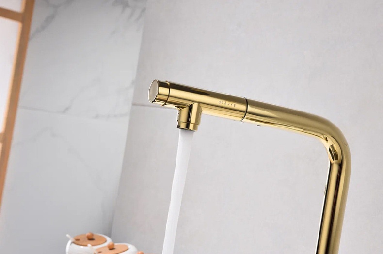 Смеситель для кухни Paulmark Viper золото Vi213105-G - 12