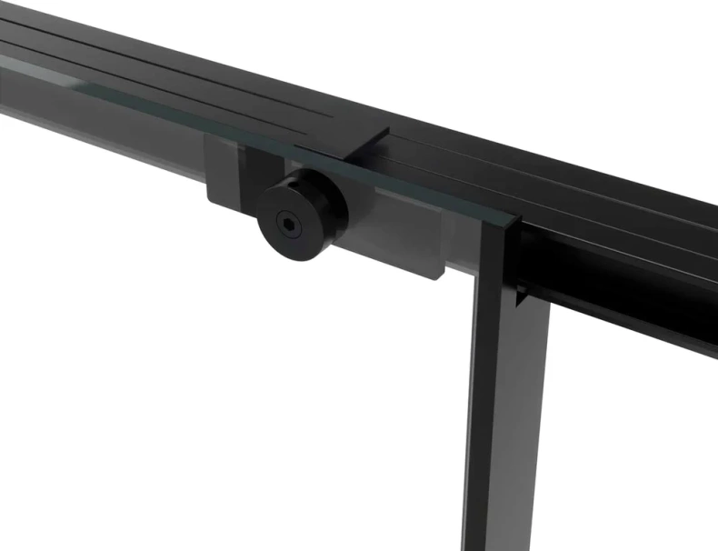 Душевая дверь Vincea Slim Soft 150х200 профиль черный стекло прозрачное VDS-1SS150CLB - 6