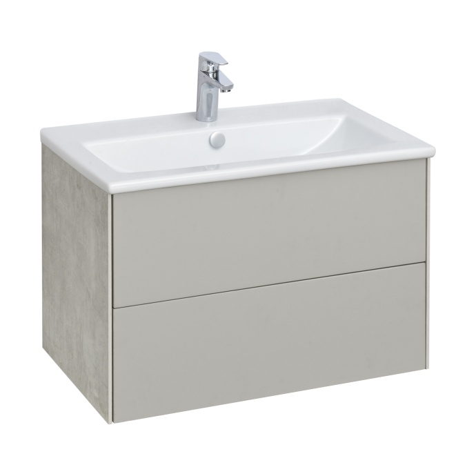 Тумба под раковину Aquaton Сохо 75 серый 1A258101AJ9A0 - 1