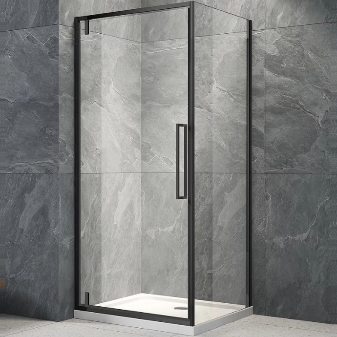 Душевой уголок Veconi Rovigo 70х70, черный  RV033B-7070-01-C7 - 0