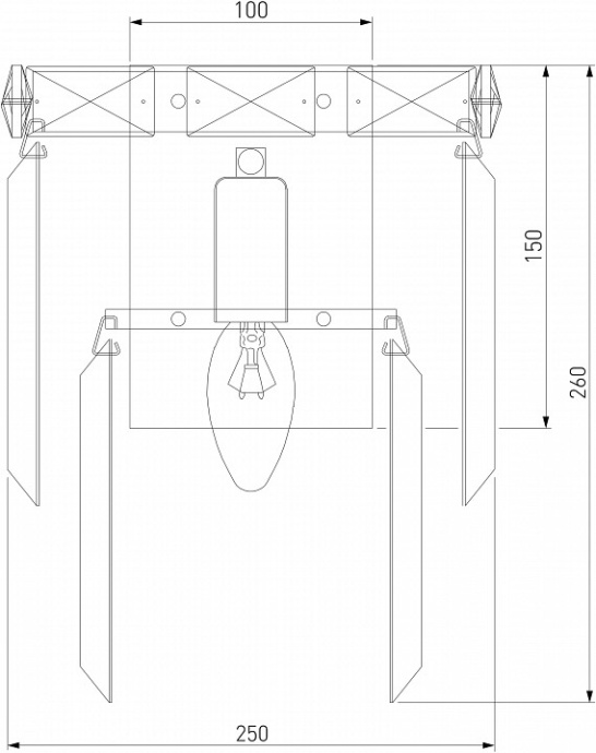 Накладной светильник Eurosvet Elegante 10130/1 золото/прозрачный хрусталь Strotskis - 1