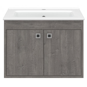 Тумба под раковину Misty Пайн 70 серая матовая Э-Пай-09070-19-2По - 0