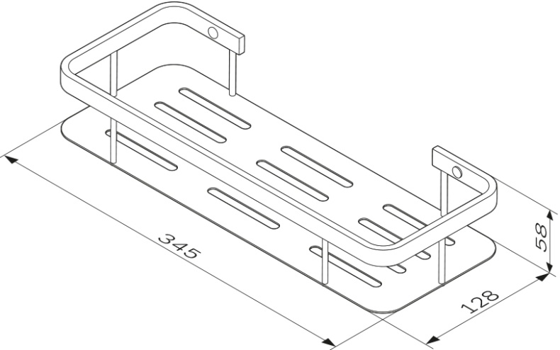 Полка AM.PM Sense L A7453100 хром - 4