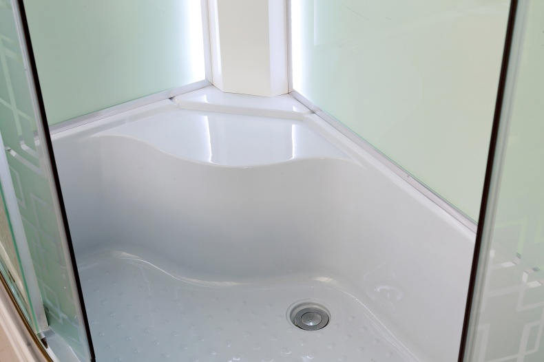 Душевая кабина DETO EM4511LLED+GM с высоким поддоном, с сиденьем - 3