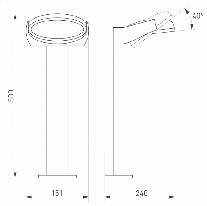 Уличный светодиодный светильник Arlight LGD-Eye-Boll-H500-6W Warm3000 029982 - 4