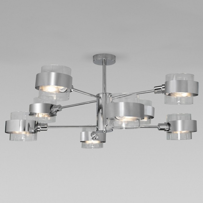 Люстра на штанге Eurosvet Arcada 70127/8 хром - 0