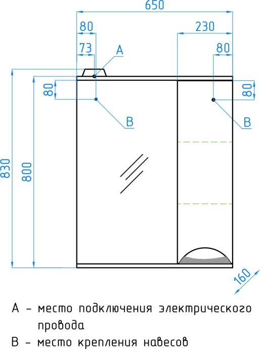 Мебель для ванной Style Line Жасмин 65 белая - 17