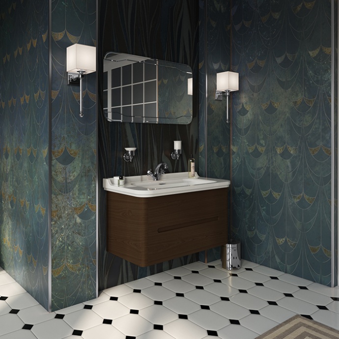 Kerasan Waldorf База подвесная под раковину 100см, с 2-мя ящиками, цвет темный орех (noce) 925546 - 0