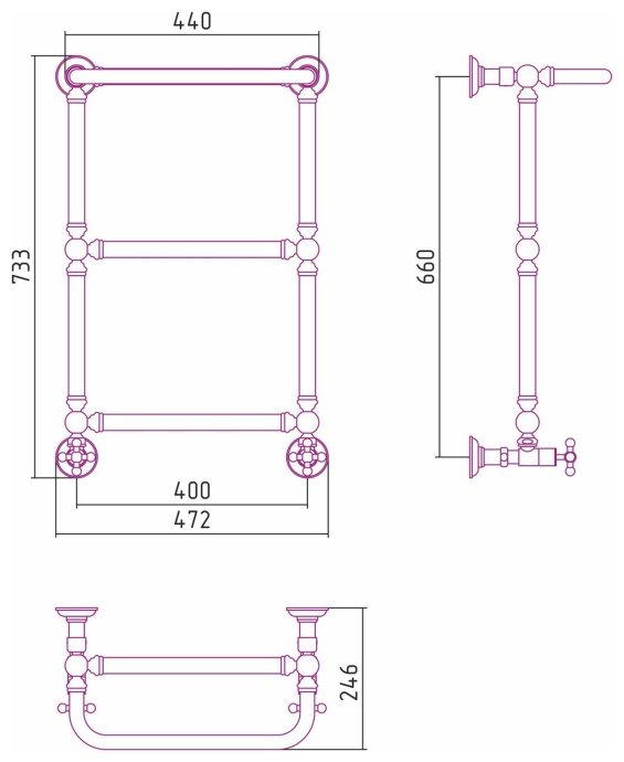Полотенцесушитель водяной ДР 