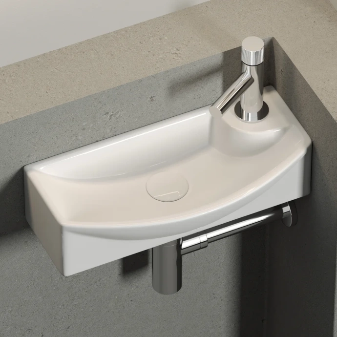 Раковина подвесная Ceramica Nova Element 45.5х22 белая левая CN6038L - 1