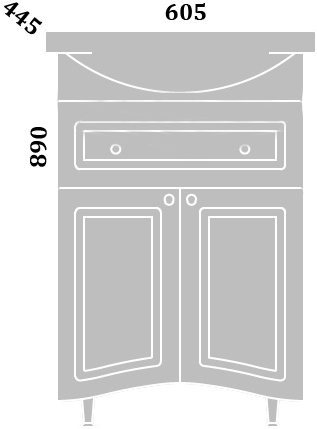 Тумба для комплекта Sanflor Софи 60 C0002222 - 4