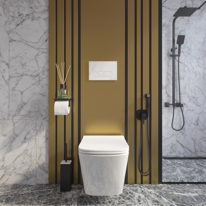 Клавиша смыва, универсальная, белый мрамор ONX01W0i77 - 2