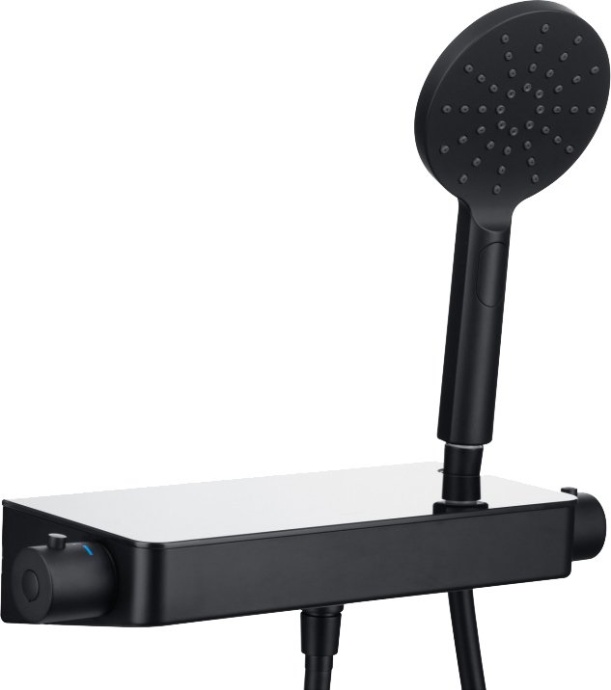 Термостат Allen Brau Fantasy 5.11002-31 для душа, чёрный матовый - 0