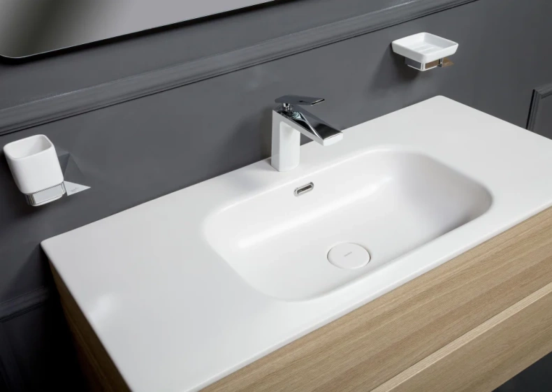 Тумба под раковину Armadi Art Vallessi 100 светлое дерево 837-100-L - 7