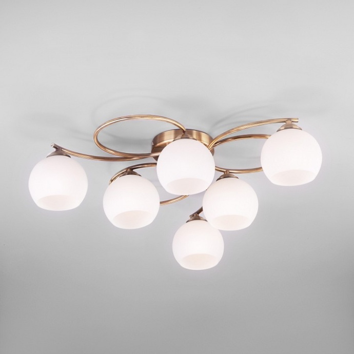 Потолочная люстра Eurosvet Alba 30144/6 античная бронза - 0