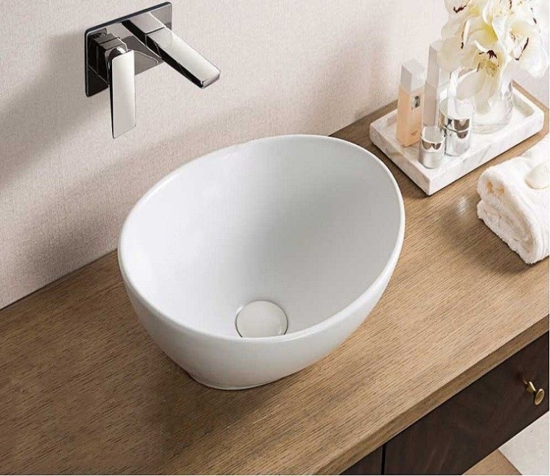 Раковина накладная Ceramalux N черный, матовый  7138 - 1