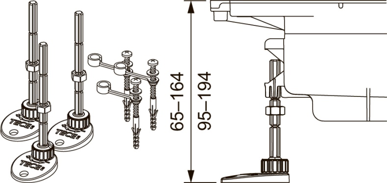 Душевой лоток TECE Drainprofile 670900 90 см сатин - 10