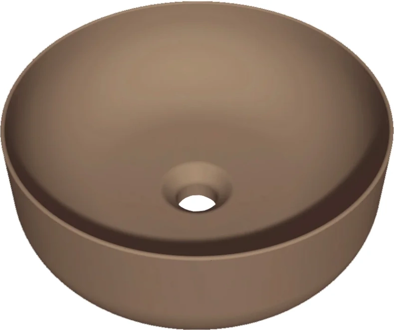 Раковина накладная Kerasan Nolita 40 коричневый матовый  534488 - 0