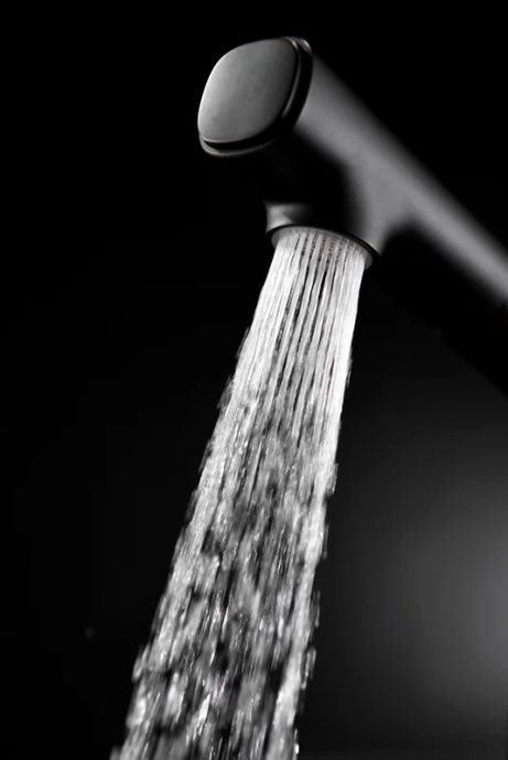 Смеситель Lemark Soul LM6008BR для умывальника/кухни с вытяжным изливом, черный-красный - 2