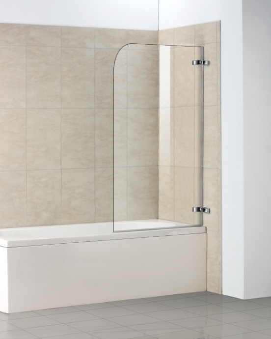 Шторка на ванну Weltwasser WW100 100D1-80х140 хром  10000001224 - 0