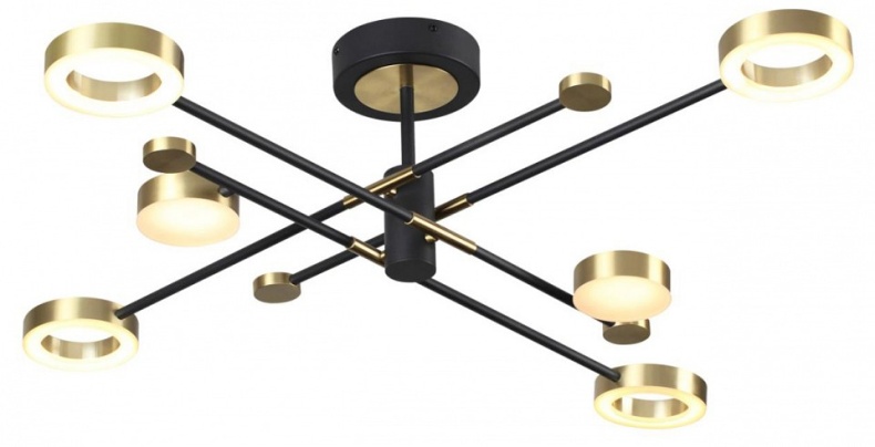 Потолочная светодиодная люстра Odeon Light Midcent Denzel 4321/55CL - 1