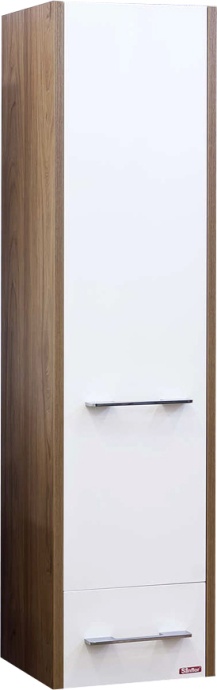 Шкаф-пенал Sanflor Ларго 2 вяз швейцарский, белый R Н0000000518 - 0