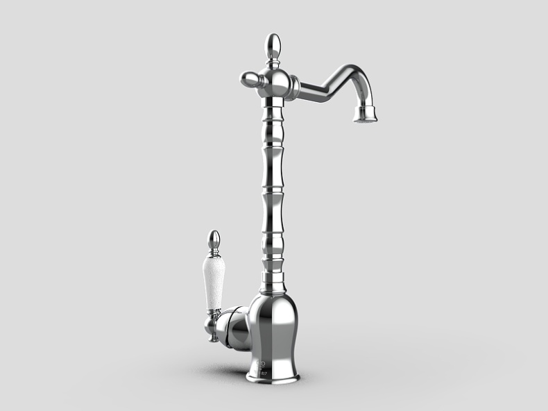 Смеситель для кухни GPD Retro хром MTE180 - 7