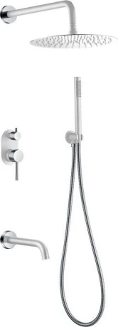 Душевой комплект Boheme Uno белый, хром  464-2-WCR - 0