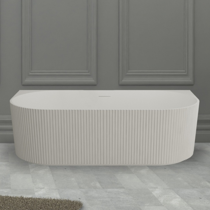 Ванна из искусственного камня ABBER Stein AS9630 белая матовая - 0